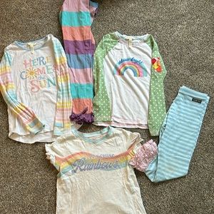 Matilda Jane bundle size 10 spring bundle. 3 tops & 2 leggings